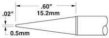 Solder Tip, Smart Heat PowerTips, STTC-543Metcal  